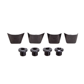 absoluteBLACK Crank Bolts and Covers - For Ultegra 6800 Cranks Black
