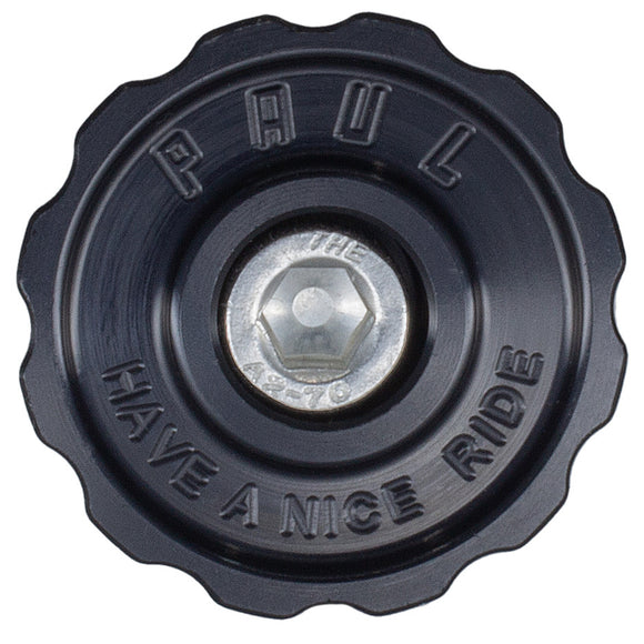 Paul Component Engineering Klamper Headset Top Cap - Aluminum w/Stainless-Steel Bolt BLK