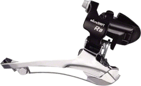 microSHIFT R8 Front Derailleur 7/8-Speed Double 52T Max 31.8/34.9 Band Clamp Shimano Compatible