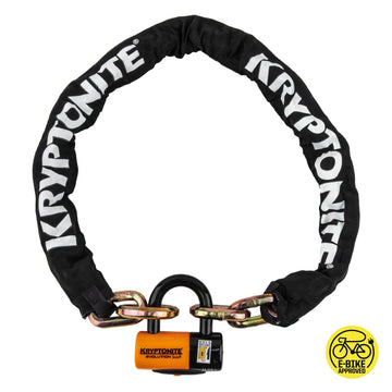 Kryptonite New York Cinch Ring Chain 1213 Evolution Disc Lock 4.25' 130cm