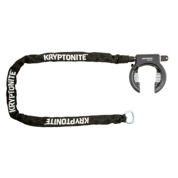 Kryptonite Ring Wheel Lock with Plug-In Chain - 5.5mm 120cm Chain Black