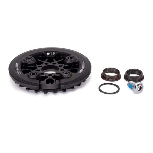 We The People Pathfinder Guard Combo Chainring Teeth: 25 6061-T6 Aluminum Black Set