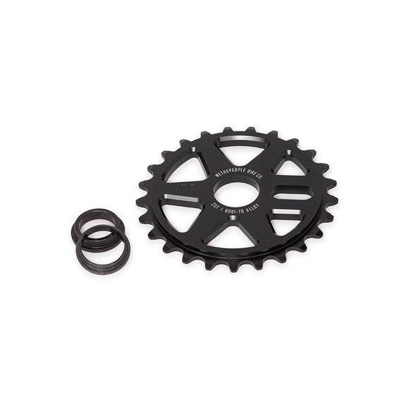 We The People Logic Chainring Teeth: 25 6061-T6 Aluminum Black