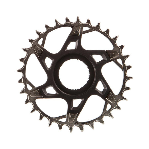 SRAM XX T-Type Fazua Chainring Teeth: 32 Speed: 12 BCD: Direct Mount Aluminum/Steel Silver