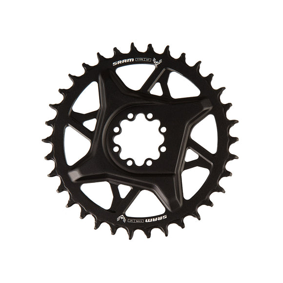 SRAM S1000 Eagle T-Type Direct Mount Chainring - 34t 12-Speed 8-Bolt Direct Mount 3mm Offset Aluminum BLK