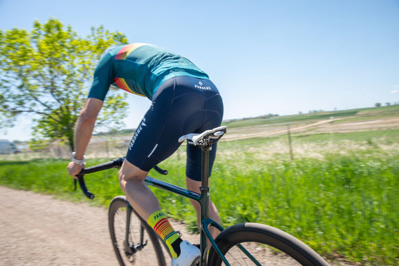 Panache Men's WT 2ND SKIN Bib Short - Midnight Blue w/Panache Logo