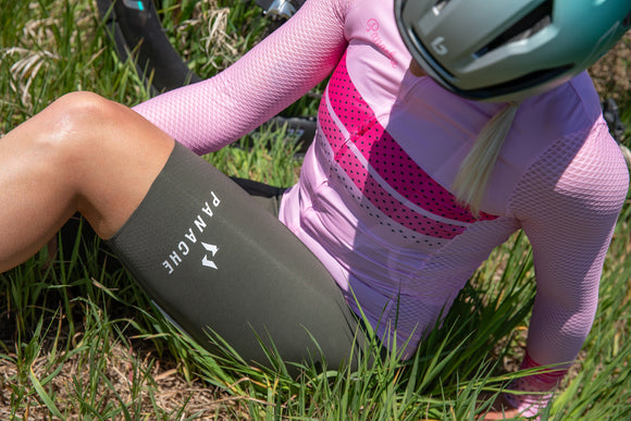 Panache Women's WT 2ND SKIN Bib Short - Forest w/Panache Logo