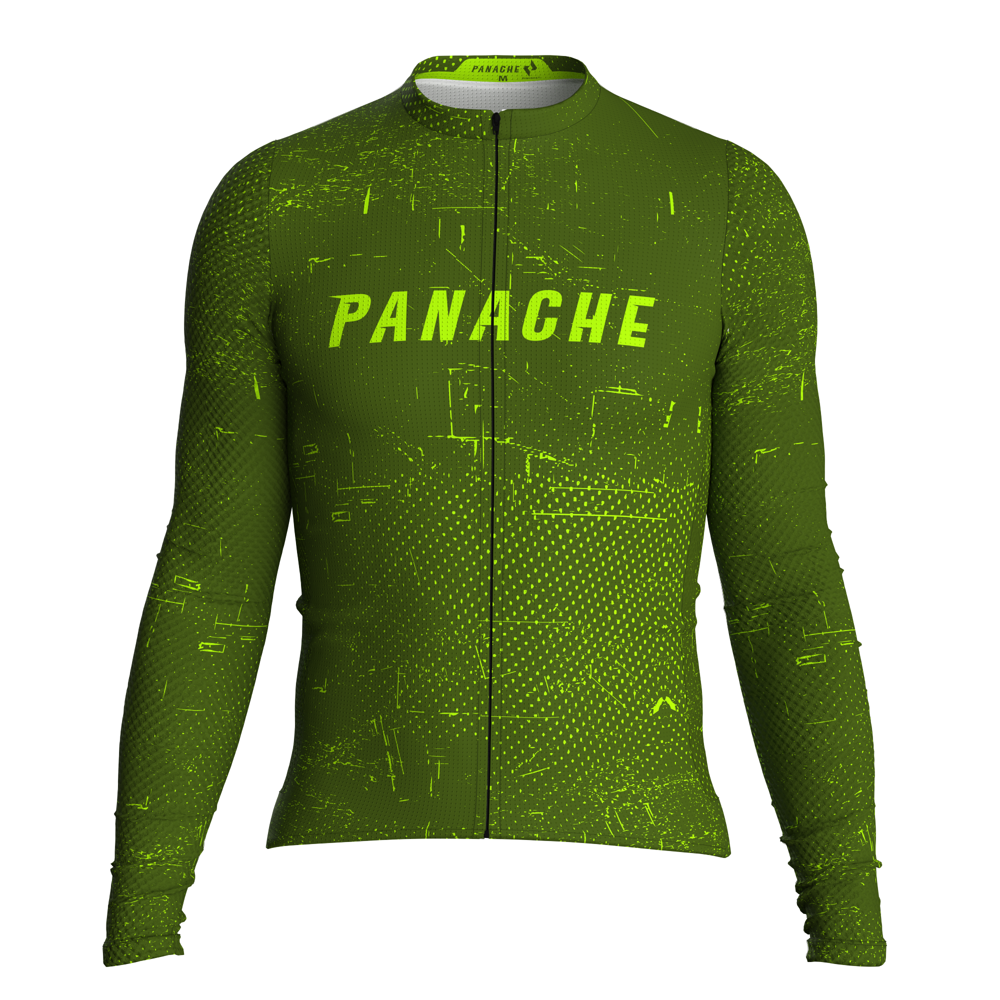 Panache Men's Speed Air LS Jersey - Dark Forest Grunge