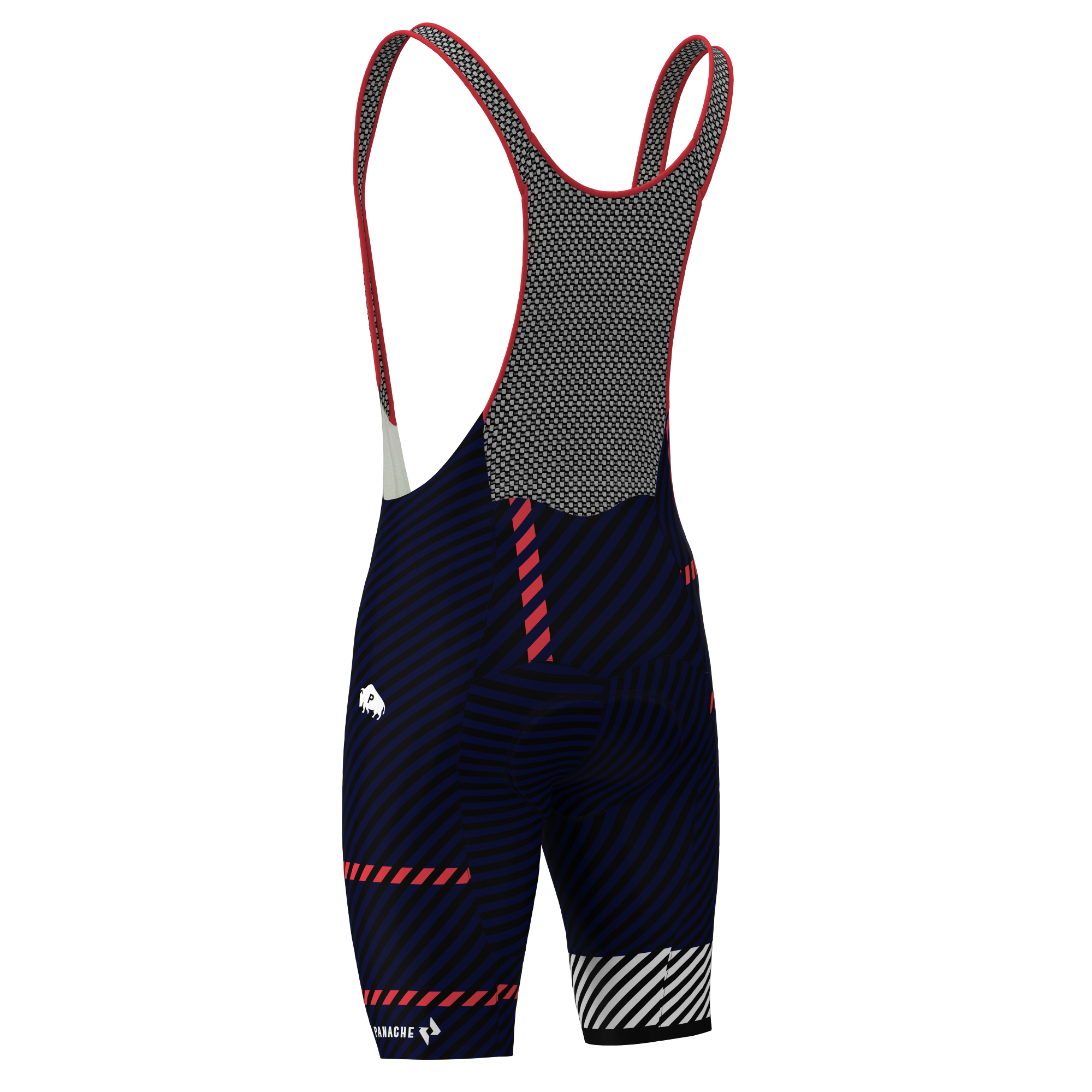 Panache Women's WT Bib Short - Midnight Plaid