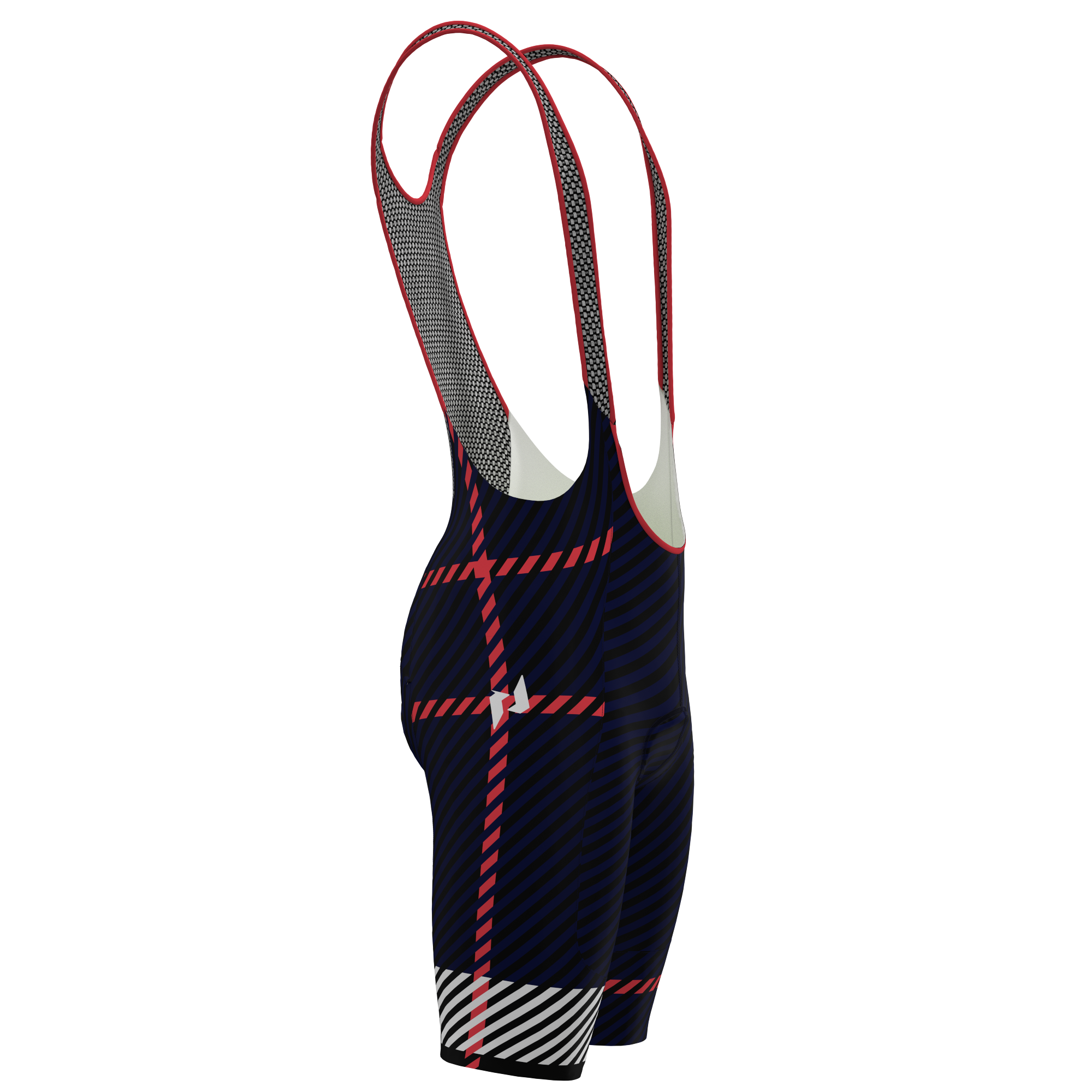 Panache Women's WT Bib Short - Midnight Plaid - 0