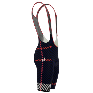 Panache Women's WT Bib Short - Midnight Plaid - 0