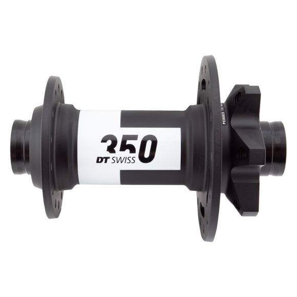DT Swiss 350 Front Hub - 15 x 100mm 6-Bolt Black 28H