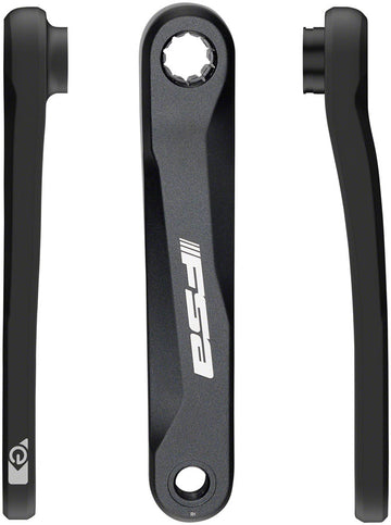 Full Speed Ahead CK-320 Ebike Crank Arm Set - ISIS 165mm without bolts Black