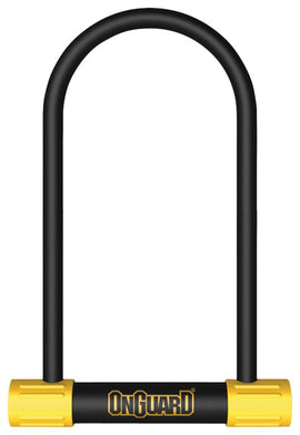 OnGuard BullDog Series U-Lock - 4.5 x 11" Keyed BLK/YLW Includes bracket