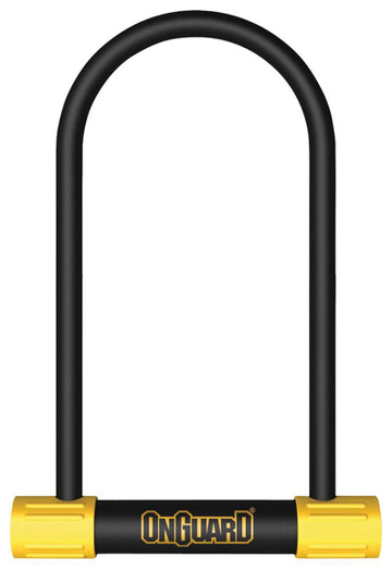 OnGuard BullDog Series U-Lock - 4.5 x 11" Keyed BLK/YLW Includes bracket