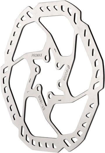 Promax Endurance E1 Disc Brake Rotor - 180mm 6-Bolt Silver