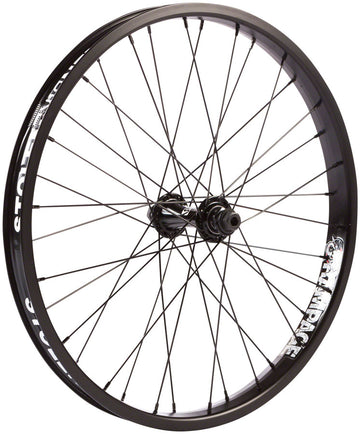 Stolen Rampage Front Wheel - 20" 3/8" x 100mm Rim Brake BLK Clincher Female Axle