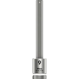 Wera Tool 3/8" 8740 B HF1 Zyklop Long Hex Bit Socket 9mm