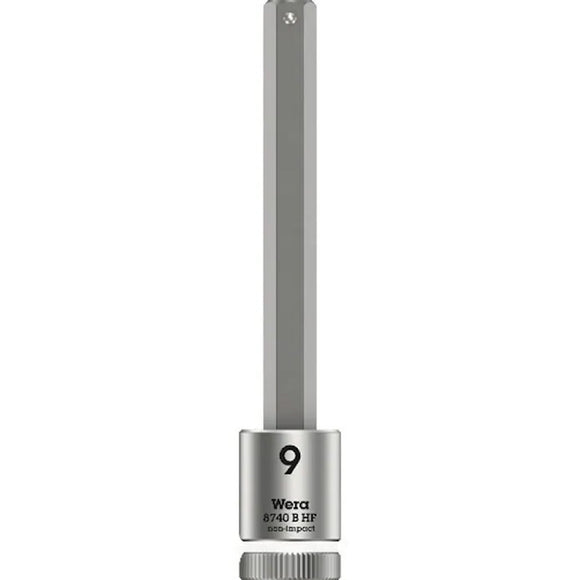 Wera Tool 3/8" 8740 B HF1 Zyklop Long Hex Bit Socket 9mm