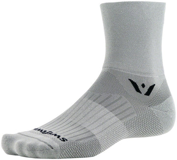 Swiftwick Aspire Four Socks - 4" Pewter Small