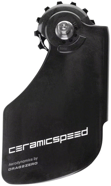 CeramicSpeed OSPW Pulley Wheel Aero System Shimano 9200/9250 8100/8150 - Coated Races Alloy Pulley Carbon Cage BLK