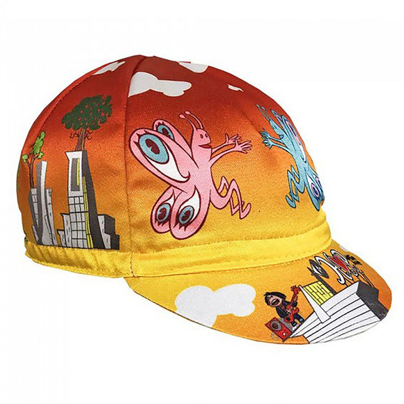 Cinelli Cycling Cap Giacon Art Hope Yellow