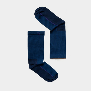 Buy navy Ribbed Crew Sock