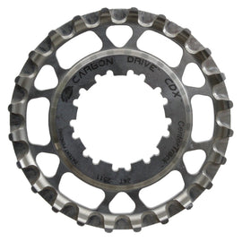 Gates Carbon Drive CDX CenterTrack Fin Line Freehub Rear Sprocket - 24t Shimano 9-Spline Fin Tooth Silver