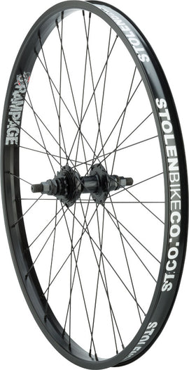 Stolen Rampage Rear Wheel - 26" 14 x 110mm Rim Brake Cassette Black Clincher