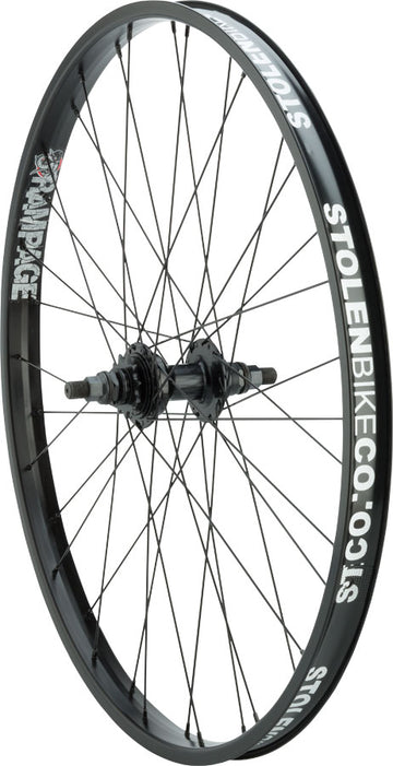 Stolen Rampage Rear Wheel - 26" 14 x 110mm Rim Brake Cassette Black Clincher