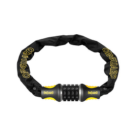 Onguard Combo Chain Lock 4mm 4`/122cm Combo Blk