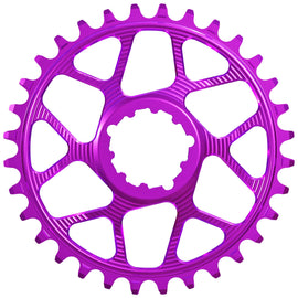 Works Components Round Chainring SRAM 3-Bolt 34T Boost 3mm Purple