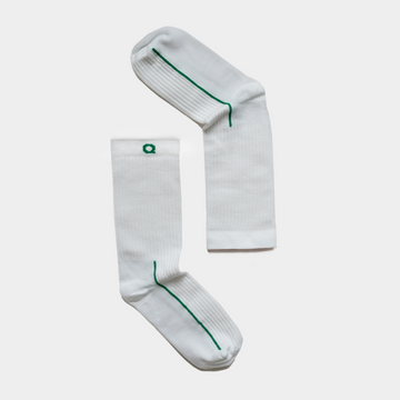 Buy white Ribbed Crew Sock