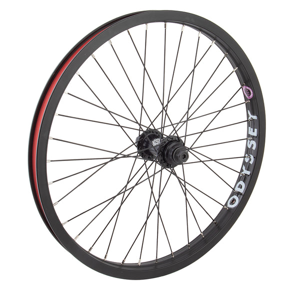 Odyssey Quadrant Front Wheel - 20" 3/8" x 100mm Rim Brake Black Clincher