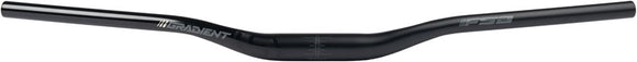 Full Speed Ahead Gradient Alloy Riser Handlebar - Aluminum 35mm Clamp 25mm Rise 800mm BLK