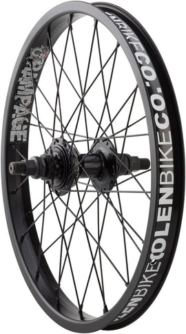 Stolen Rampage Rear Wheel - 18" 14 x 110mm Rim Brake Cassette Black Clincher