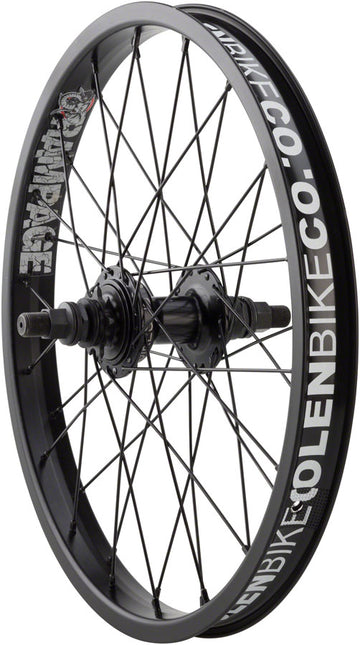 Stolen Rampage Rear Wheel - 18" 14 x 110mm Rim Brake Cassette Black Clincher