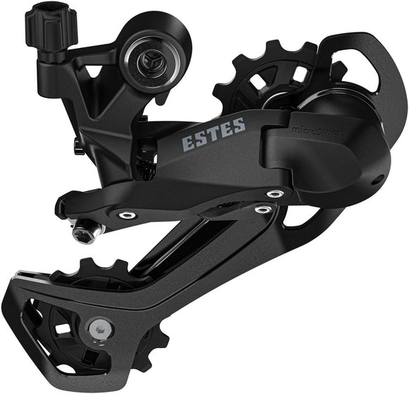 microSHIFT Estes 2x Rear Derailleur - 7/8/9-Speed Long Cage 34-40t Max Cog 11-14t Min Cog 45t Capacity BLK