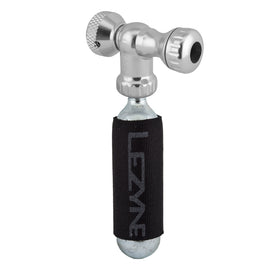 Lezyne Control Drive Co2 16 gram cartridge machined Slip Fit Chuck Silver