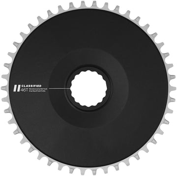 Classified Aero Chainring - 46t DropStop B fits SRAM Flattop T-Type 12/13-Speed Chains Compatible all 11-Speed Chains BLK