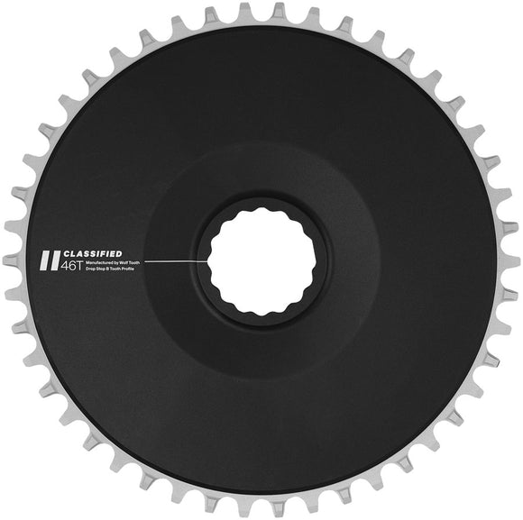 Classified Aero Chainring - 46t DropStop B fits SRAM Flattop T-Type 12/13-Speed Chains Compatible all 11-Speed Chains BLK