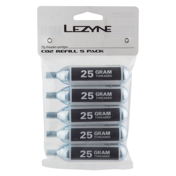Lezyne 25g CO2 Cartridge Pack of 5