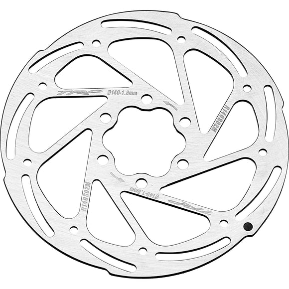 TRP R2 Disc Brake Rotor - 140mm 6-Bolt 1.8mm Rust Blocker Treatment Silver