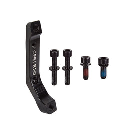 Trp Flat TO Post Disc Adapter  140mm Flat Mount Post Mount Black 0mm