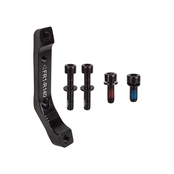 Trp Flat TO Post Disc Adapter  140mm Flat Mount Post Mount Black 0mm