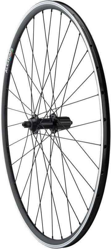 Quality Wheels Tiagra/DA22 Rear Wheel - 700 QR x 130mm Rim Brake HG 11 Road BLK Clincher 32H
