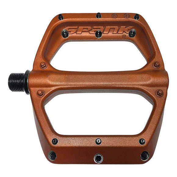 Spank SPOON DC Platform Pedals Body: Aluminum Spindle: Cr-Mo 9/16'' Orange Pair