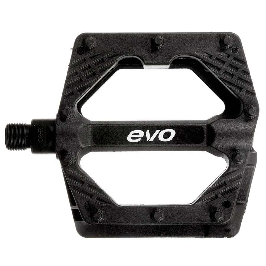 EVO Freefall Sport Platform Pedals Body: Nylon Spindle: Cr-Mo 9/16 Black Pair
