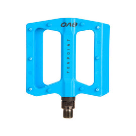 EVO Tenpoint Platform Pedals Body: Nylon Spindle: Cr-Mo 9/16'' Turquoise Pair
