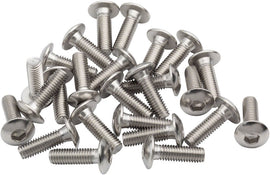 BikeFit Cleat Screws 25-Pack 16mm Universal / Look / Shimano Compatible 4mm Hex M5 X 0.8